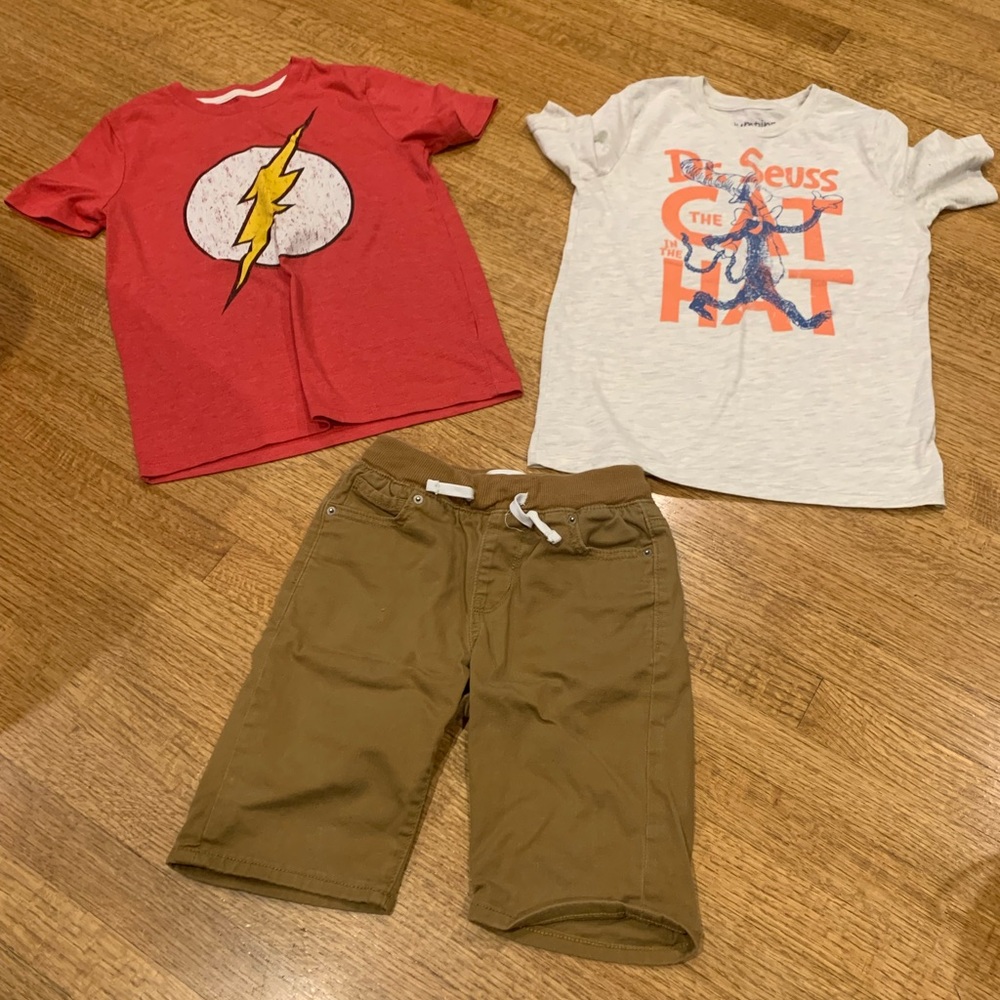 Boys T-shirts and shorts size 8 Medium